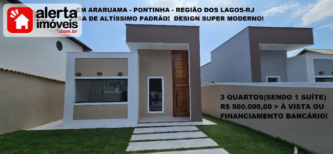 Casa - Venda:  Pontinha, Araruama - RJ
