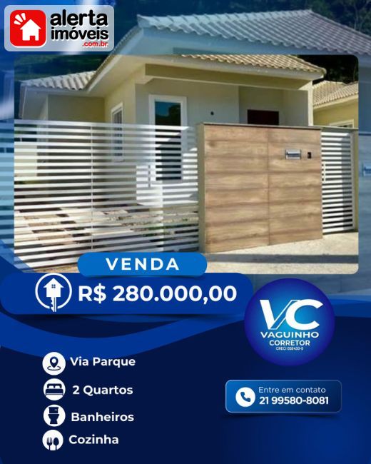 Casa - Venda:  via parque , Rio Bonito - RJ